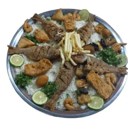 طبق أسماك الضيف السعودي